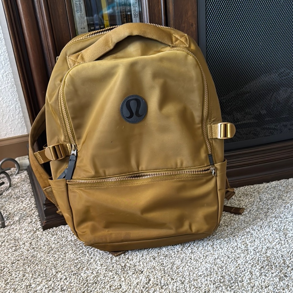 Lululemon Athletica Tan Backpack Durable Everyday Essential